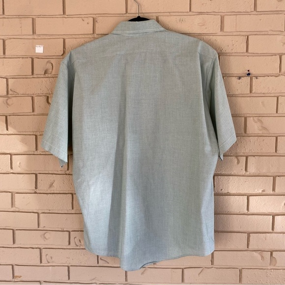 Mens 17 Shirt Light Green DSCP Garrison Collection AG-415 Short Sleeve Button Up - Picture 4 of 6